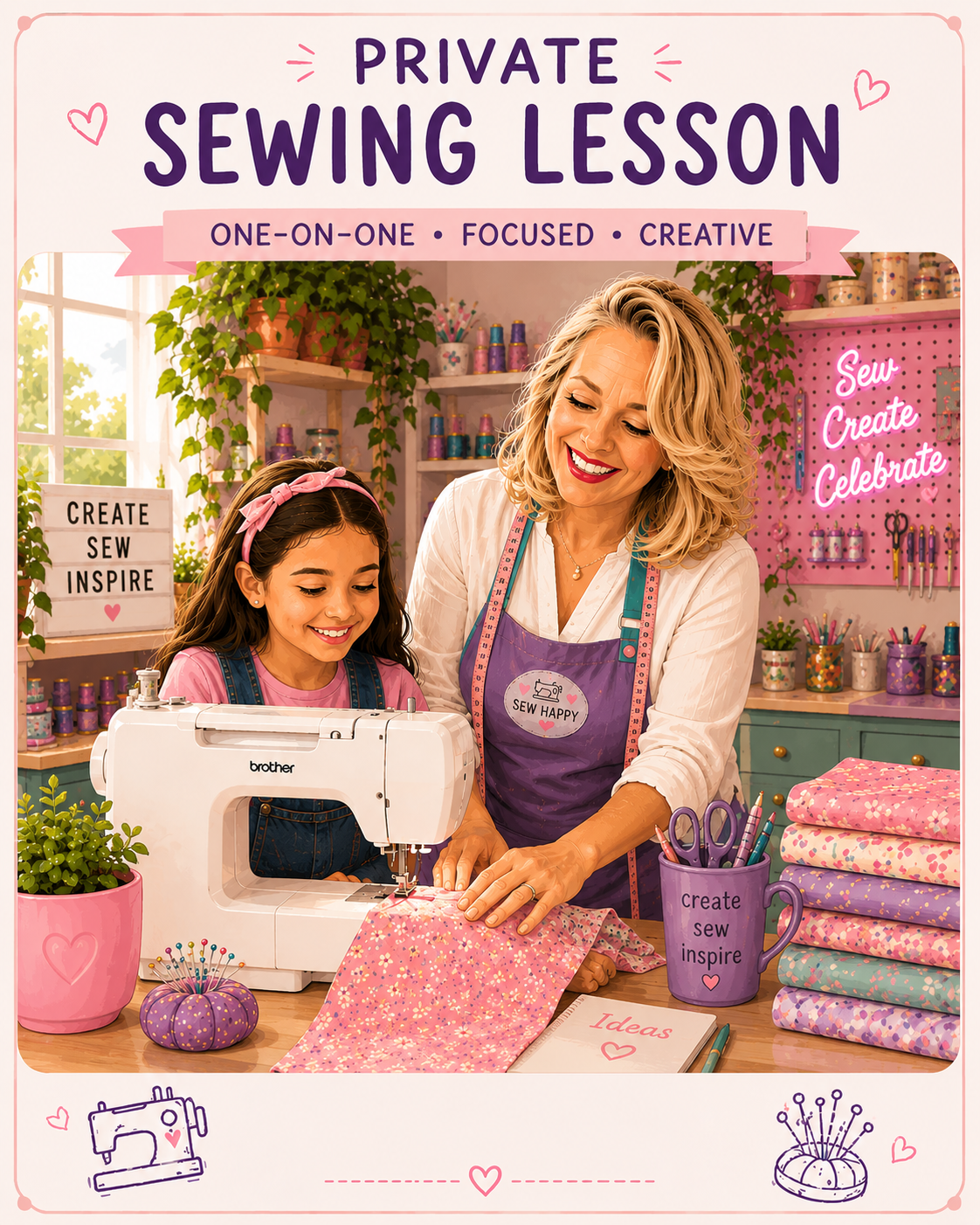 Private Sewing Lessons-1 hour