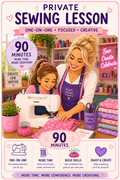 Private Sewing Lessons-90 minutes