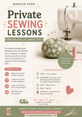 Private Sewing Lessons-1 hour